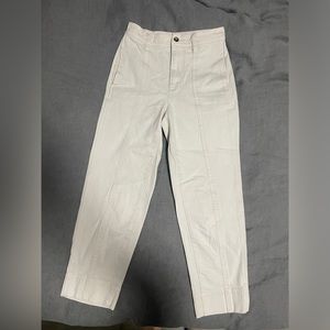 Madewell White Denim Straight Pant Size 25